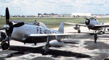 Republic F-47s taxiing